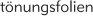 tnungsfolien