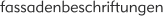 fassadenbeschriftungen