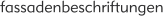 fassadenbeschriftungen