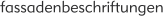 fassadenbeschriftungen