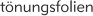 tnungsfolien