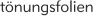tnungsfolien