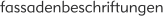 fassadenbeschriftungen