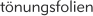 tnungsfolien