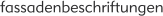 fassadenbeschriftungen
