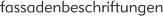fassadenbeschriftungen